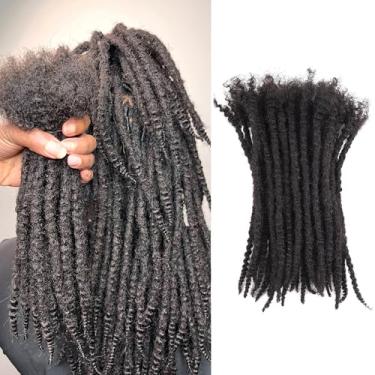 Imagem de Orientfashion Espátulas texturizadas 20,3-76,2 cm 0,4 0,6 e 0,8 opções de espessura extensões de cabelo humano 100% real para homens/mulheres cabeça inteira feita à mão extensões permanentes loc pacotes podem ser tingidos descoloridos enrolados e torcidos, incluindo agulhas e pente (25,4 cm 70 fios,