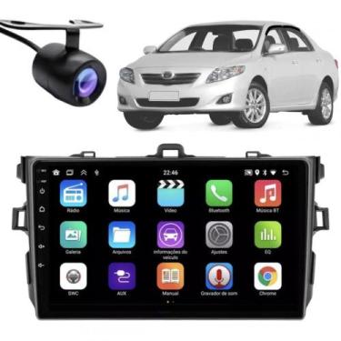 Imagem de Central Multimídia Android 2 Din Toyota Corolla Moldura 9" Câmera Ré G