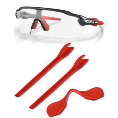 Imagem de Kits de borracha de substituição para óculos de sol Oakley Radar EV Path OO9208/Radar EV Pitch OO9211 - Vermelho