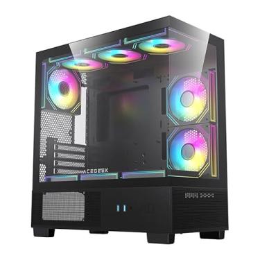 Imagem de Gabinete Gamer Acegeek Echo Mini | Mini-Tower | Lateral de Vidro | Preto | AG-ECHO-MINI-BK