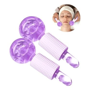 Imagem de Esferas de Vidro Cromoterapia Massagem Facial Cristal Ball Ice Globes Estética e Beleza