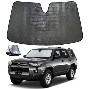 Imagem de ZOIBV Para-brisa para Toyota 4Runner 2010-2019 4 corredores - 5 camadas bolha dobrável janela frontal viseira acessórios - bloqueia calor e raios UV