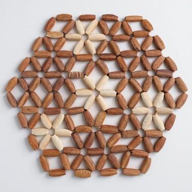 Imagem de Descanso P/Panela Sextavado Bambu Clink 20cm