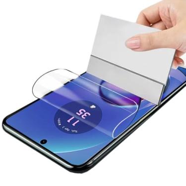Imagem de Renwox 2 películas de hidrogel de alta sensibilidade para Motorola Moto G15 4G LTE 6,7 polegadas, protetor de tela TPU macio transparente, autorreparável, ultrafino, à prova de explosão, desbloqueio