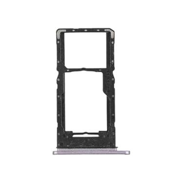 Imagem de BESJMYT Substituição para bandeja de cartão SIM Samsung Galaxy A14 5G (versão SIM único) - Adaptador de suporte de slot de bandeja de cartão prata com ejetor de agulha para A14 5G SM-A146U A146U1