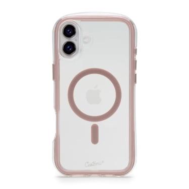 Imagem de Customic Capinha Case Capa para Celular iPhone 16 Plus (6.7"), Impactor Air Anti Impacto Proteção Militar 4 metros contra quedas, Compatível com Mag-Safe, Transparente com Bordas Rosas