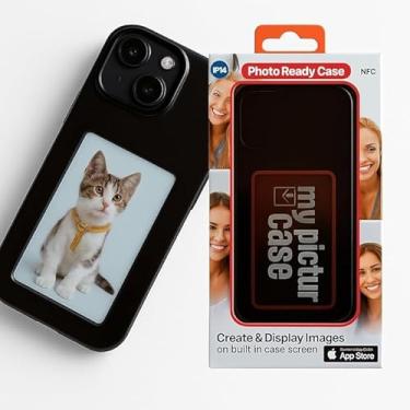 Imagem de My Picture Case - Crie e exiba suas imagens favoritas diretamente na tela embutida da capa do seu telefone. (iPhone 15 Pro) preta