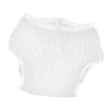 Imagem de KiBcsLic Capa de Fralda de Pano para Adultos, Cuecas Protetoras, Roupa íntima Transparente, Calças para Idosos, Direção de Longa Distância, S