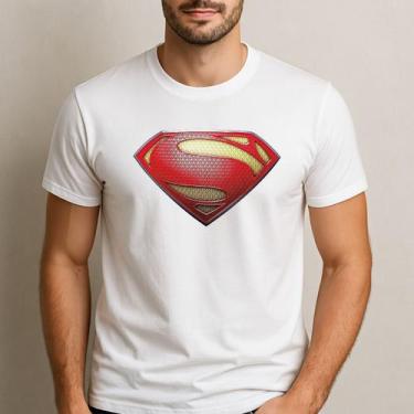 Imagem de Camiseta Masculina Super Man Lançamento Estampa Inedita - Delite, Bran
