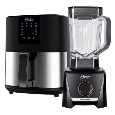 Imagem de Kit Black Inox Oster Fritadeira Ultra Digital E Liquidificador