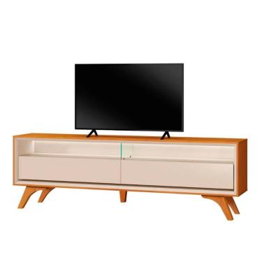 Imagem de Rack Para Tv 75 Com Led 2 Gaveta Austria Mavaular Off White