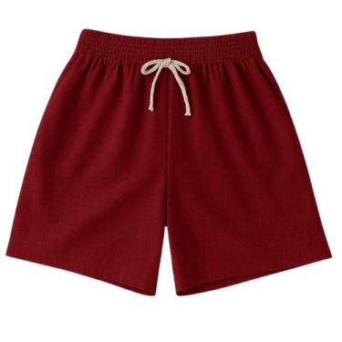 Imagem de Shorts Masculino Casual em Tecido Leve com Cós Elástico e Cordão - DMB
