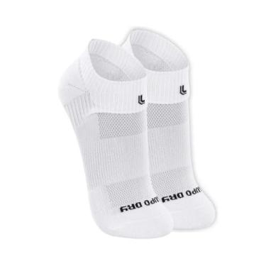 Imagem de Meia Curta Cor Branca Curta Dry Fit Lupo Tamanho Adulto, 33-36