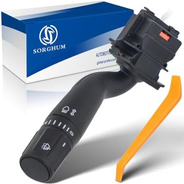 Imagem de Sorghum Interruptor de seta - Conjunto de interruptor de limpador de para-brisa multifuncional compatível com Ford F-250/F-350/F450/F550 Super Duty 15-20 F150 21-23 F650/F750 substitui OEM CBS2293