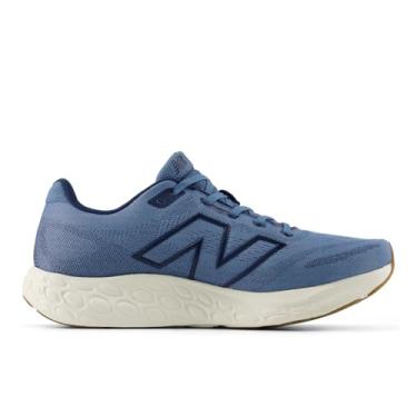 Imagem de New Balance Fresh Foam 680 V8 Tênis de corrida masculino, Azul costeiro/azul marinho/sal marinho, 39