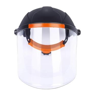Imagem de MFMEXUL Máscara de Solda com Viseira Multifuncional para Moagem, Mineração, Extração de Madeira E Pintura Conveniente, Transparente, Tamanho real