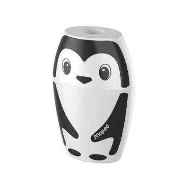 Imagem de Apontador Maped com Deposito Shakky Panda e Pinguim, Preto