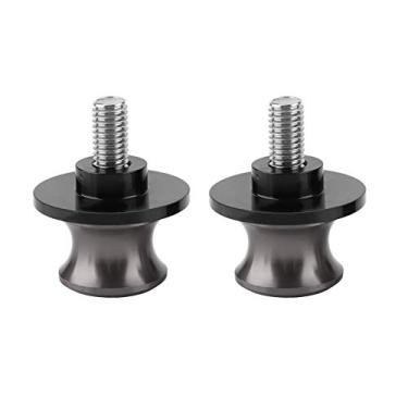 Imagem de Pissente 2pcs 6mm Motocicleta Swing Arm Spool Bobinas Swingarm Rear Stand Carretéis Duro Anodizado CNC Liga de Alumínio Com Várias Cores para Elevador Estável (Ti Cor)