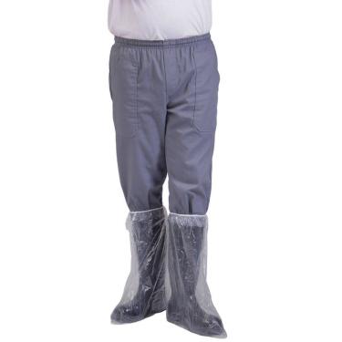 Imagem de Bota Impermeável em Polietileno Transparente Cano Longo Caixa com 100UN Prevemax