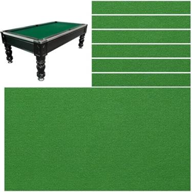 Imagem de Kit De Substituição De Feltro Para Mesa De Bilhar, 7ft/8ft/9ft Capa De Pano De Bilhar Para Jogo De Bilhar Com 6 Pano De Fundo Para Uma Variedade De Jogos, Green, 8ft