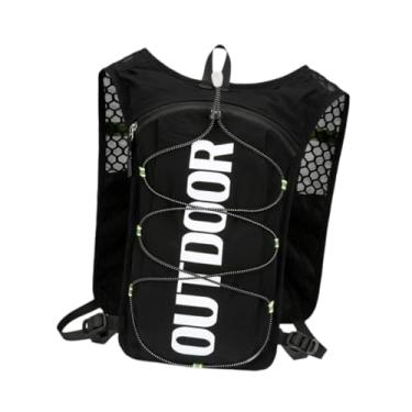 Imagem de Dynwave Mochila de hidratação para corrida, colete de hidratação, mochila ajustável para corrida, bolsa esportiva, bolsa de água para ciclismo e caminhada, Preto