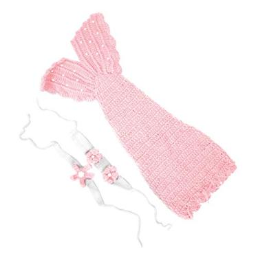 Imagem de Mingzhe Bebê Recém-nascido Fotografia Props Bonito Saco De Dormir 0-6 Meses Infantil Fotografia Traje Indoor Outdoor Beach Alta Elasticidade (Róseo)