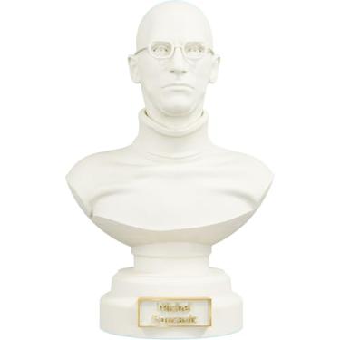Imagem de Estátua Busto Michel Foucault (Cor Mármore Dourado)