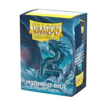 Imagem de Dragon Shield | Standard Size Card Matte Sleeves | 100 CT - Smooth & Tough Premium TCG Sleeves | Compatible with Pokemon, Flesh & Blood, One Piece & Magic The Gathering | Midnight Blue - Matte