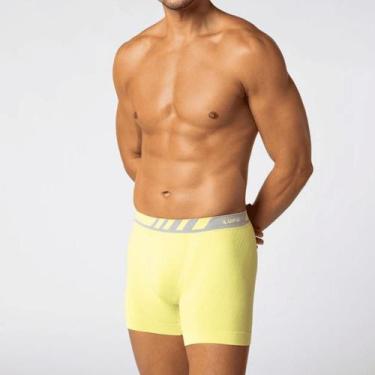 Imagem de Cueca Lupo Boxer Microfibra Sem Costura 671-002, Amarelo, 1211, GG