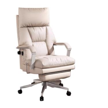 Imagem de Cadeira de escritório de couro premium cadeira executiva ergonômica para jogos para assento longo confortável cadeira de escritório