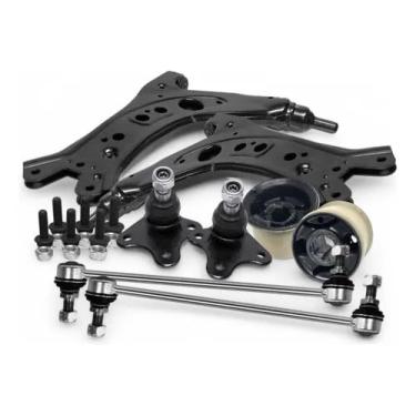 Imagem de Kit Suspensão Dianteira Compatível com Fox CrossFox SpaceFox Polo - Bandejas NBJ1002 + Buchas + Pivôs + Bieletas
