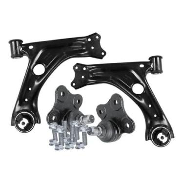 Imagem de Par Bandejas Suspensão Dianteira com Buchas + 2 Pivôs PS1003 Compatível com Punto 2006 a 2017 Linea 2009 a 2014