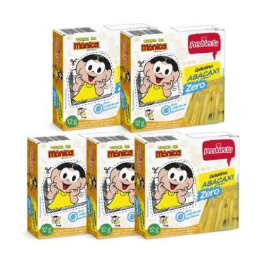 Imagem de Kit Gelatina Zero Açúcar Abacaxi Predilecta - 5 Unidades 12g