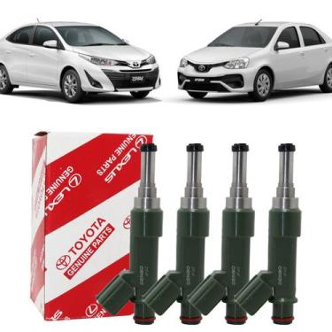 Imagem de 4x BICOS INJETORES DENSO ETIOS YARIS 1.3 1.5 2325047080
