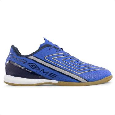Imagem de Chuteira Futsal Umbro Chrome Masculina, 41, Azul, Marinho