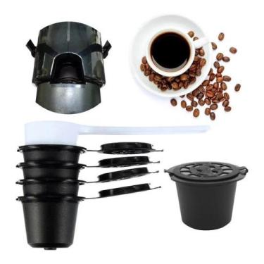 Imagem de 5 capsulas nespresso reutilizavel + colher - GROTO STORE