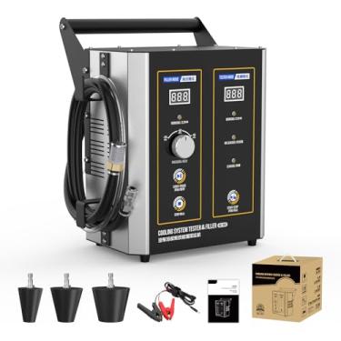 Imagem de LUTIFIX SC301 Ferramenta de enchimento a vácuo de teste de vazamento do sistema de refrigeração, kit de recarga do sistema de refrigeração, aspiração do sistema de resfriamento, modo de enchimento e