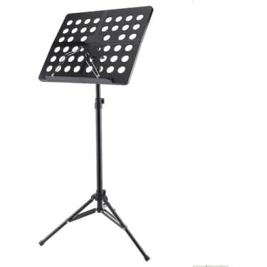 Imagem de Suporte Para Partituras Em Pé, Suporte Para Música Telescópica Dobrável Suporte Para Laptop Suporte Para Livro Ajustável Prateleira Para Tablet Suporte Proor Suporte Portát, black