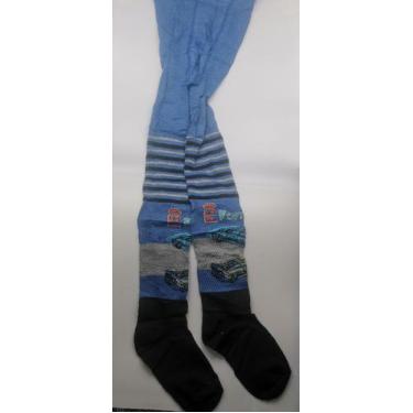 Imagem de Meia Calça Infantil Grossa Minino com Estampa Inverno Proteção Frio - 