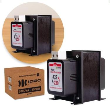 Imagem de Autotransformador 5000va Transformador 3500w Borne 2 Vias - Ipec