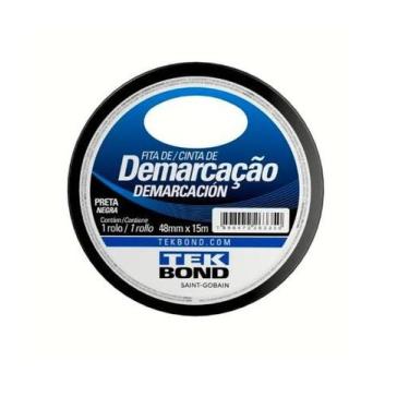 Imagem de Fita Demarcacao 48mmx15m Preta Tekbond Ef*