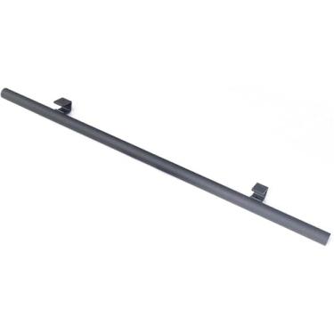 Imagem de Kit De Trilho De Escada De Biblioteca Rolante Com Gancho De 3,3 Pés-26,2 Pés, Kit De Hardware De Escada Deslizante De Biblioteca De Escada Rolante Preto Fosco Tri, One Color, 3.3ft Extention Track