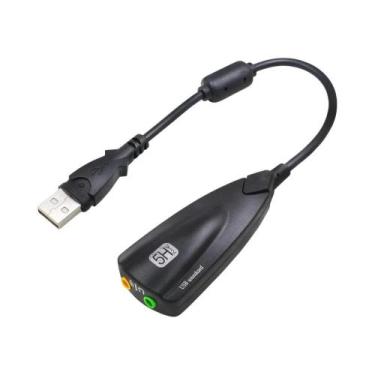 Imagem de Placa De Som Externa USB 7.1 Canal Adaptador De Interface De Áudio 3.5