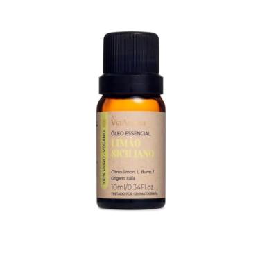 Imagem de Via Aroma Óleo Essencial Para Aromatizador 100% Natural 10Ml Limão Siciliano