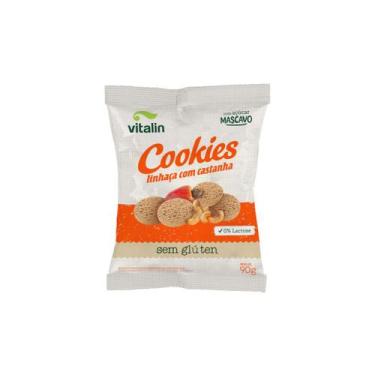 Imagem de Cookies Sabor Linhaça com Castanha 90g - Vitalin