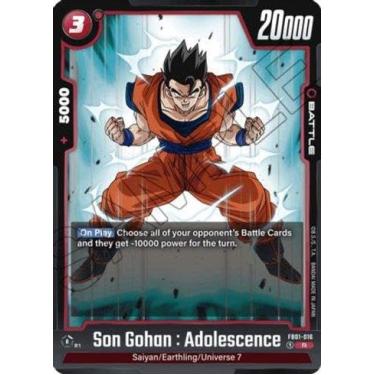 Imagem de Carta Dragon Ball TCG - Son Gohan : Adolescence (Awakened Pulse) - Rara