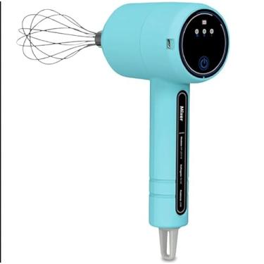 Imagem de Mixer Elétrico Multifuncional, Recarregável, Sem Fio, Azul Turquesa