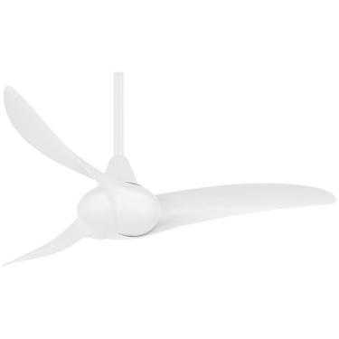 Imagem de Minka-Aire Ventilador de teto F854-WH Wave de 111,7 cm com controle remoto em acabamento branco