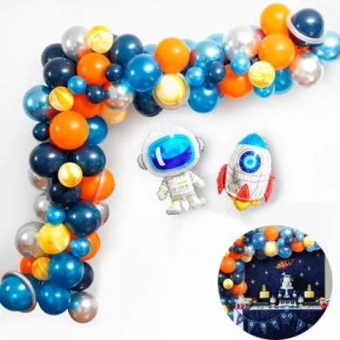 Imagem de Kit Balão Astronauta Foguete Decoração Festa Aniversário - B Import