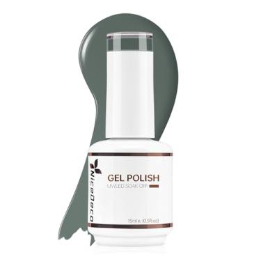 Imagem de Nicedeco Esmalte de gel vegano livre de crueldade Hema Free Cruelty, alto brilho de longa duração de imersão LED U V Gel polonês 1 peça 15 ml - 344